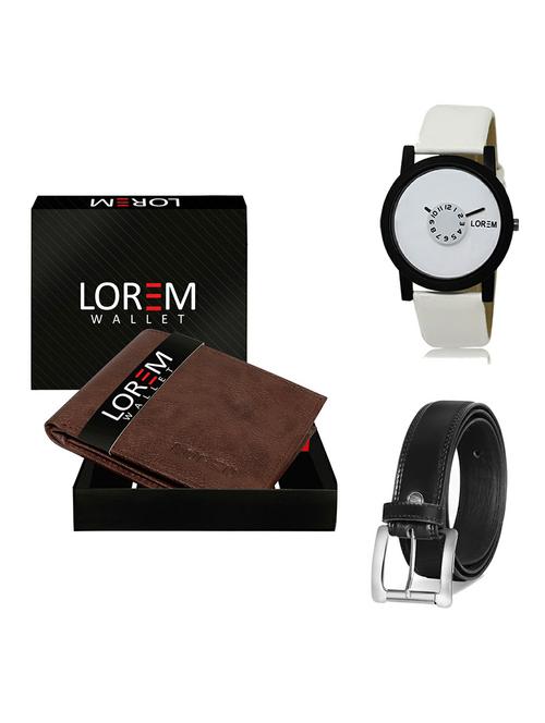 belt, wallet & watch gift combo - 19377478 - Very Small Image - 1