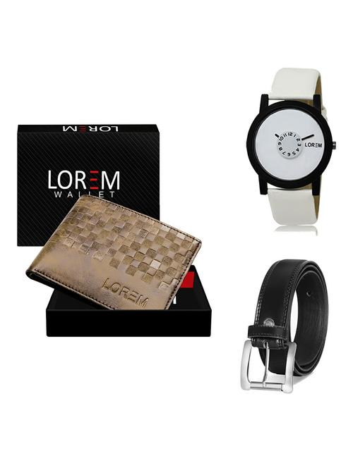 belt, wallet & watch gift combo - 19377502 - Very Small Image - 1