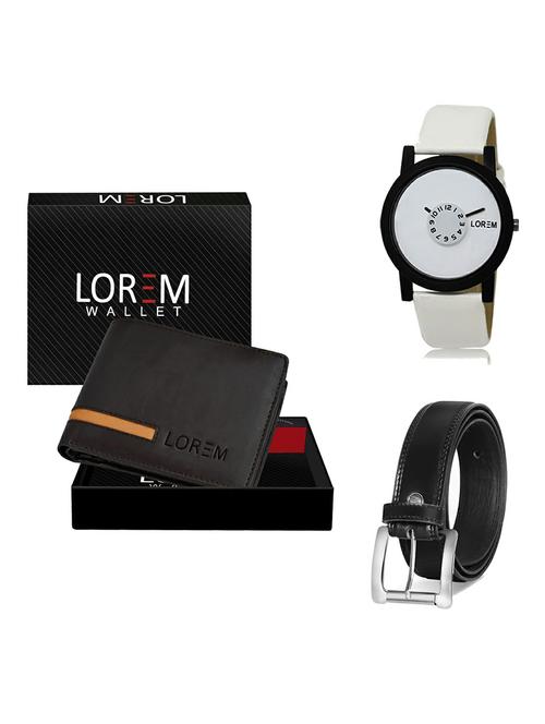 belt, wallet & watch gift combo - 19377509 - Very Small Image - 1