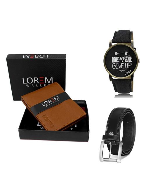 belt, wallet & watch gift combo - 19377514 - Very Small Image - 1