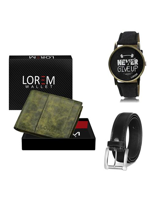 belt, wallet & watch gift combo - 19377529 - Very Small Image - 1