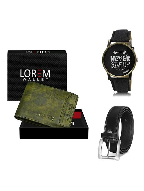 belt, wallet & watch gift combo - 19377538 - Very Small Image - 1