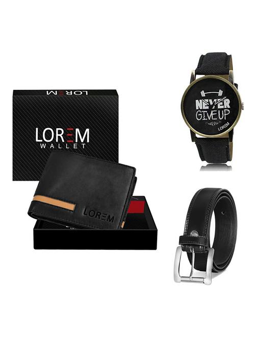 belt, wallet & watch gift combo - 19377553 - Very Small Image - 1