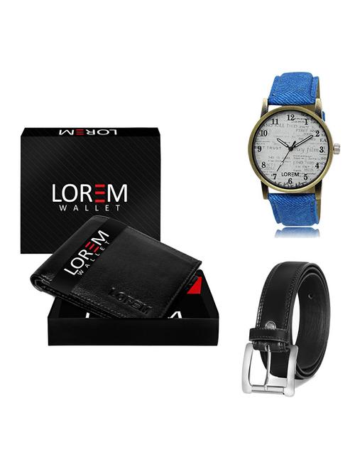 belt, wallet & watch gift combo - 19377571 - Very Small Image - 1