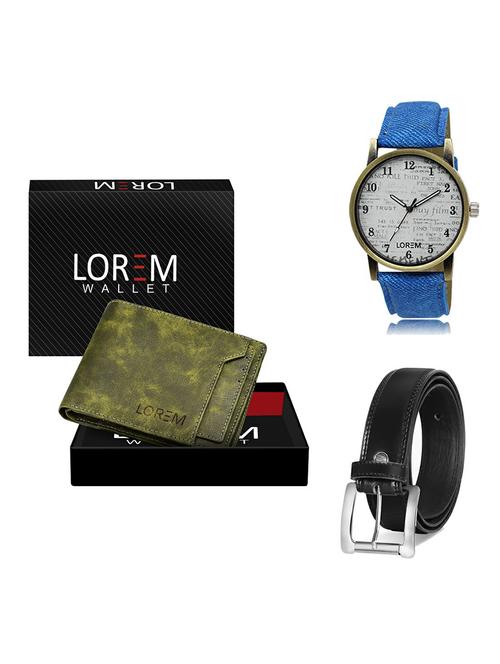 belt, wallet & watch gift combo - 19377572 - Very Small Image - 1