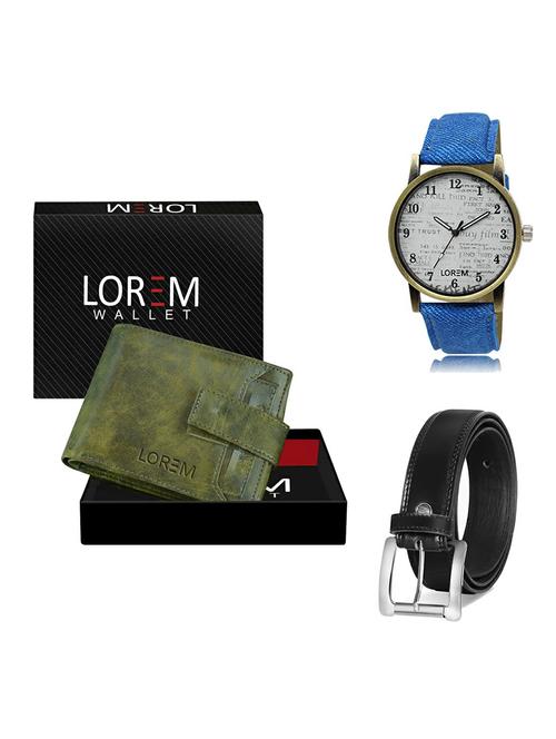 belt, wallet & watch gift combo - 19377578 - Very Small Image - 1