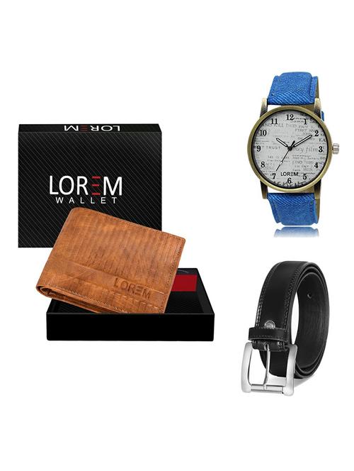 belt, wallet & watch gift combo - 19377585 - Very Small Image - 1