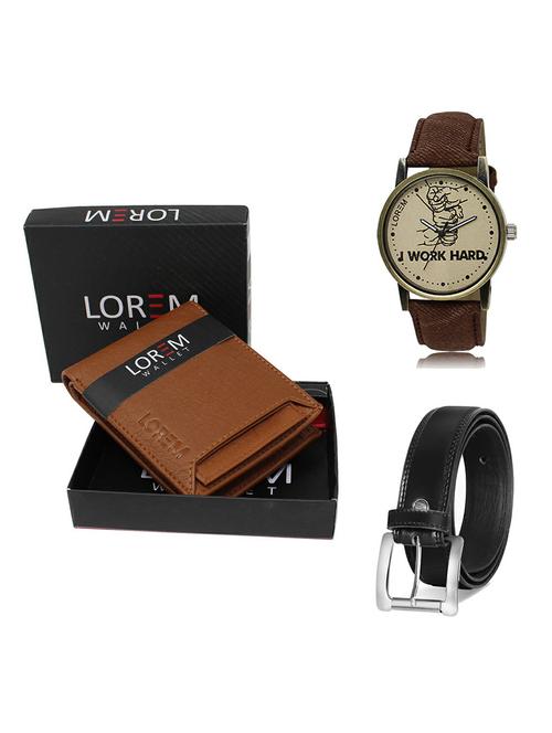 belt, wallet & watch gift combo - 19377605 - Very Small Image - 1