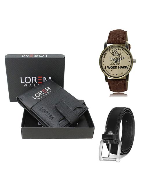 belt, wallet & watch gift combo - 19377609 - Very Small Image - 1