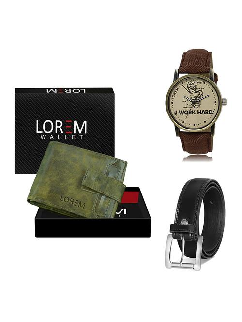 belt, wallet & watch gift combo - 19377623 - Very Small Image - 1