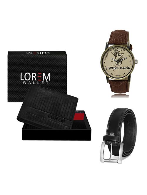 belt, wallet & watch gift combo - 19377632 - Very Small Image - 1