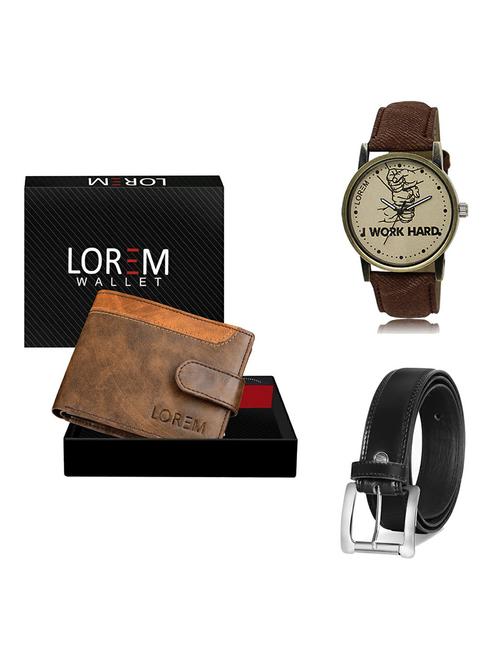 belt, wallet & watch gift combo - 19377645 - Very Small Image - 1