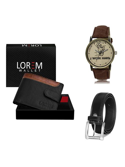 belt, wallet & watch gift combo - 19377646 - Very Small Image - 1