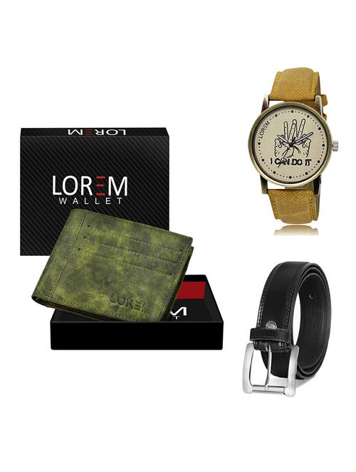 belt, wallet & watch gift combo - 19377663 - Very Small Image - 1