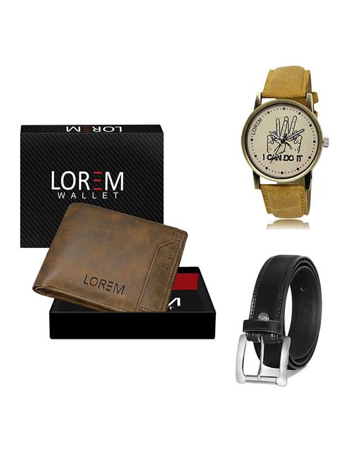 belt, wallet & watch gift combo - 19377670 - Very Small Image - 1