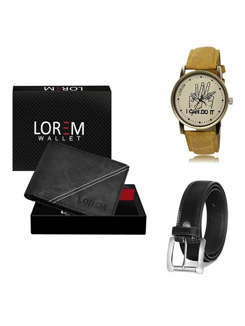 belt, wallet & watch gift combo - 19377681 - Very Small Image - 1