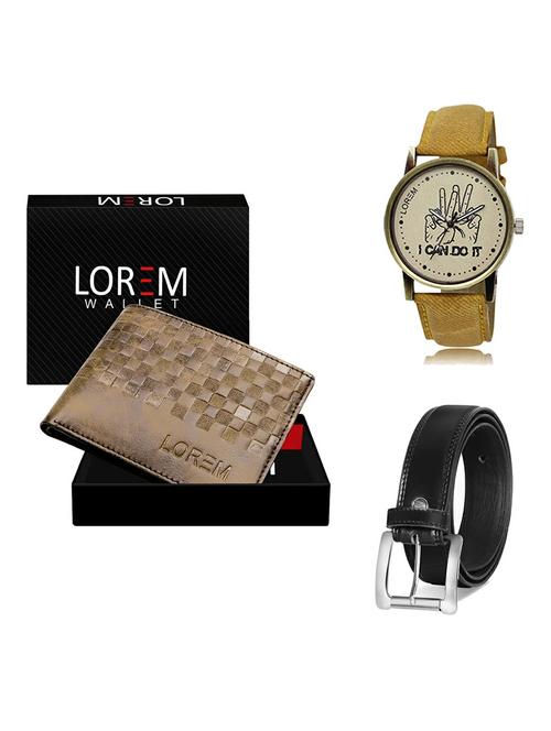 belt, wallet & watch gift combo - 19377682 - Very Small Image - 1