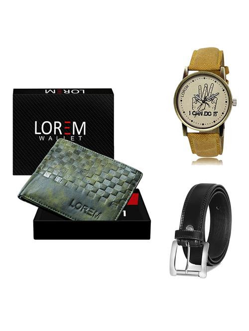 belt, wallet & watch gift combo - 19377684 - Very Small Image - 1