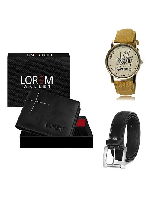 belt, wallet & watch gift combo - 19377686 - Very Small Image - 1