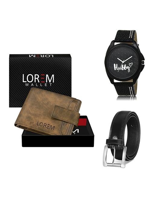 belt, wallet & watch gift combo - 19377714 - Very Small Image - 1