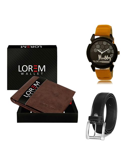 belt, wallet & watch gift combo - 19377748 - Very Small Image - 1