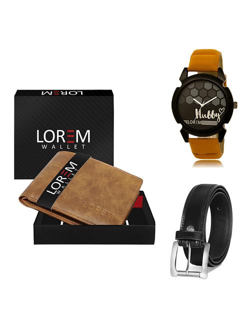 belt, wallet & watch gift combo - 19377749 - Very Small Image - 1