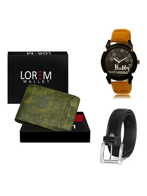 belt, wallet & watch gift combo - 19377763 - Very Small Image - 1