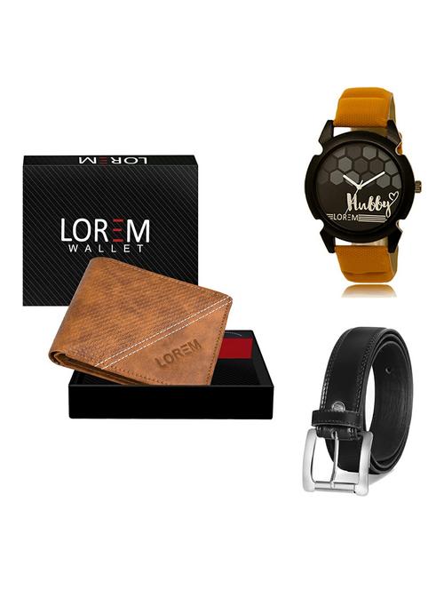 belt, wallet & watch gift combo - 19377769 - Very Small Image - 1