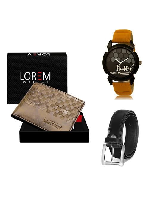 belt, wallet & watch gift combo - 19377772 - Very Small Image - 1