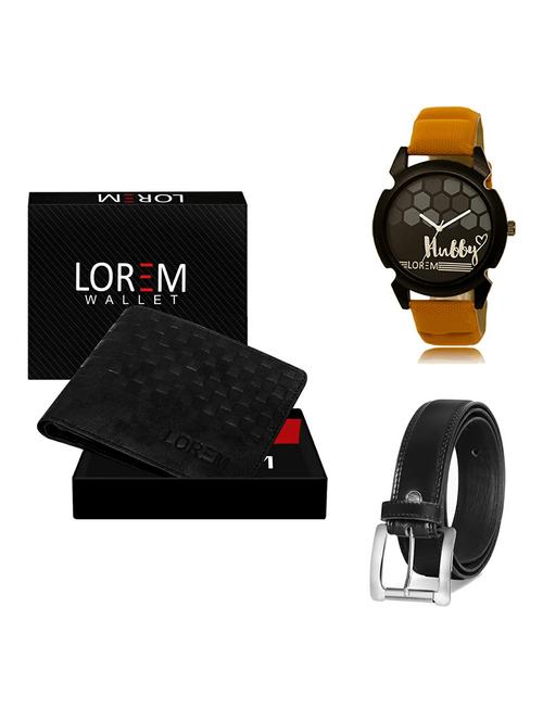 belt, wallet & watch gift combo - 19377775 - Very Small Image - 1