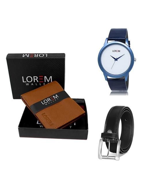 belt, wallet & watch gift combo - 19377784 - Very Small Image - 1