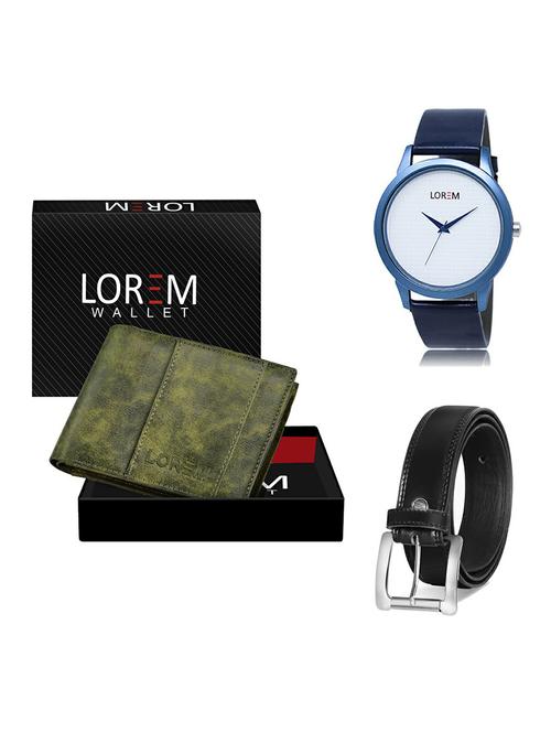 belt, wallet & watch gift combo - 19377799 - Very Small Image - 1