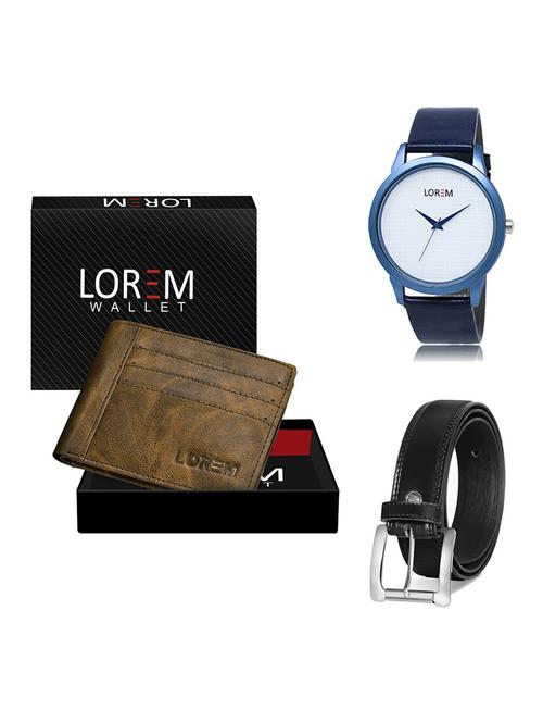 belt, wallet & watch gift combo - 19377800 - Very Small Image - 1