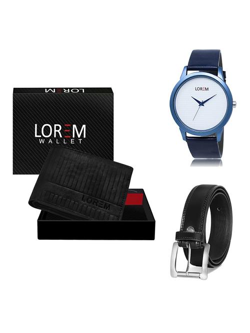 belt, wallet & watch gift combo - 19377812 - Very Small Image - 1