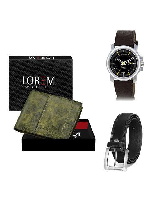 belt, wallet & watch gift combo - 19377844 - Very Small Image - 1