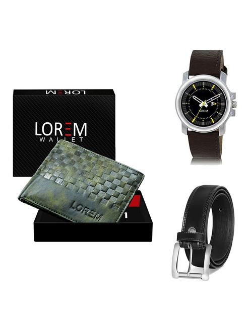 belt, wallet & watch gift combo - 19377864 - Very Small Image - 1