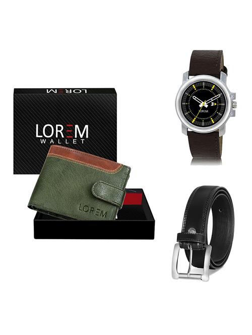 belt, wallet & watch gift combo - 19377872 - Very Small Image - 1