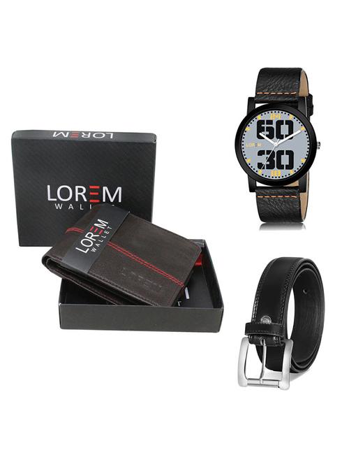 belt, wallet & watch gift combo - 19377878 - Very Small Image - 1