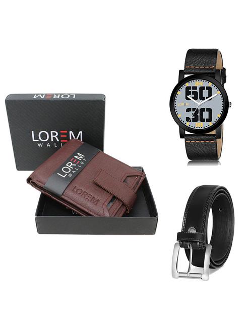 belt, wallet & watch gift combo - 19377880 - Very Small Image - 1