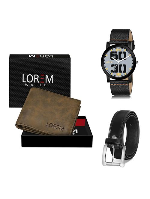 belt, wallet & watch gift combo - 19377896 - Very Small Image - 1