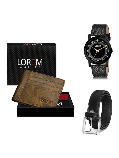 belt, wallet & watch gift combo - 19377935 - Very Small Image - 1