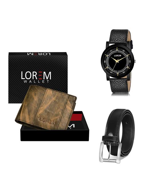 belt, wallet & watch gift combo - 19377936 - Very Small Image - 1
