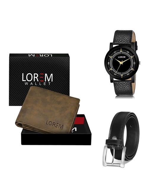 belt, wallet & watch gift combo - 19377941 - Very Small Image - 1
