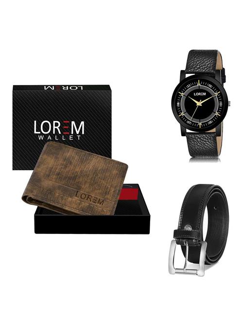 belt, wallet & watch gift combo - 19377944 - Very Small Image - 1