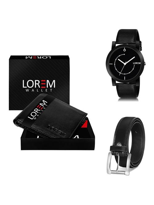 belt, wallet & watch gift combo - 19377976 - Very Small Image - 1
