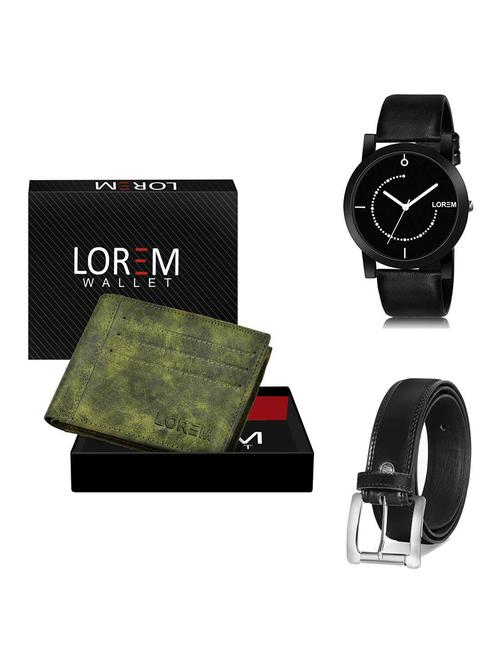 belt, wallet & watch gift combo - 19377978 - Very Small Image - 1