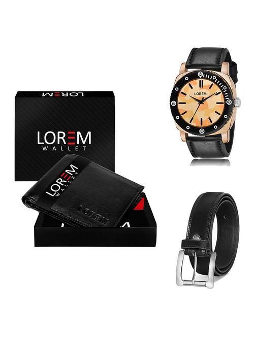 belt, wallet & watch gift combo - 19378021 - Very Small Image - 1