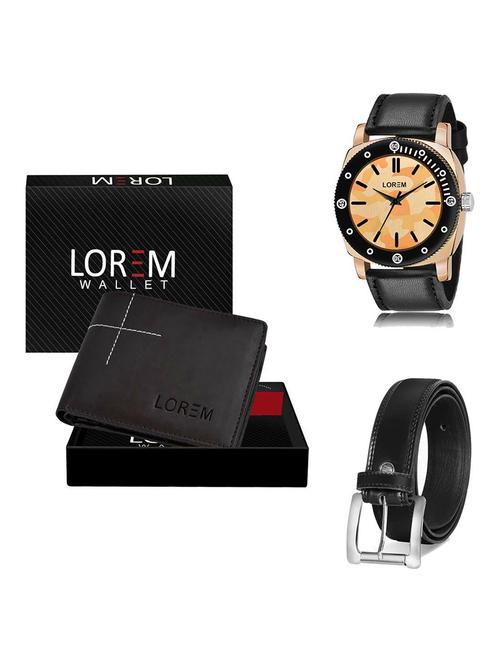 belt, wallet & watch gift combo - 19378047 - Very Small Image - 1
