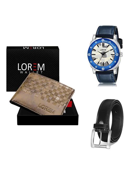 belt, wallet & watch gift combo - 19378132 - Very Small Image - 1