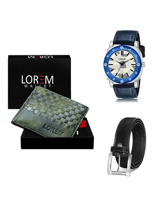 belt, wallet & watch gift combo - 19378134 - Very Small Image - 1